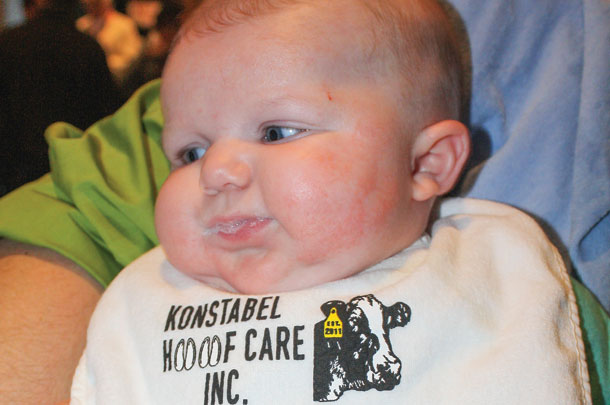 Three month old Nico, son of Jake and Ashley Konstabel of New York