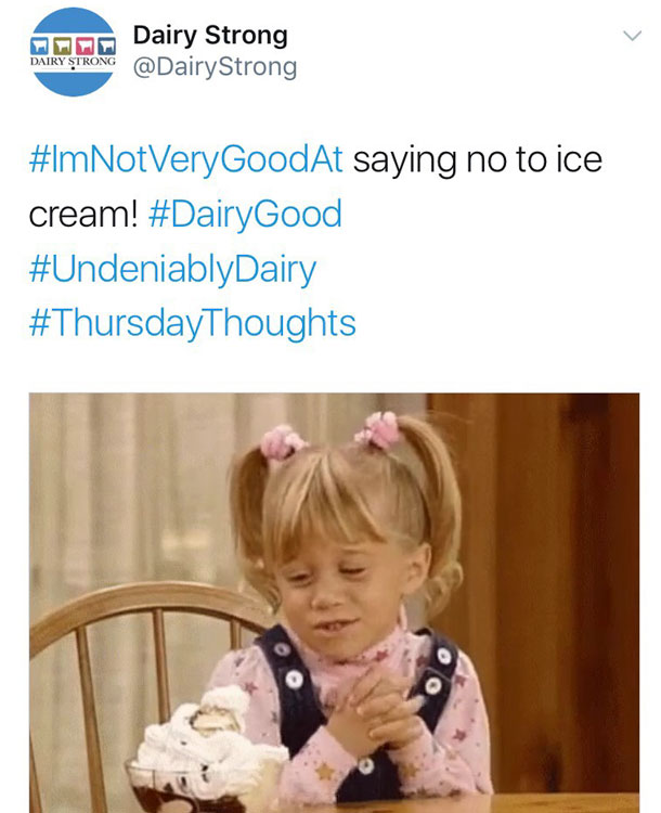ice cream tweet