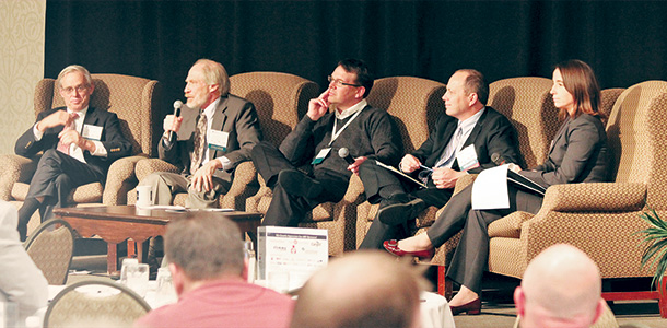 Panel of experts discussing water shortage