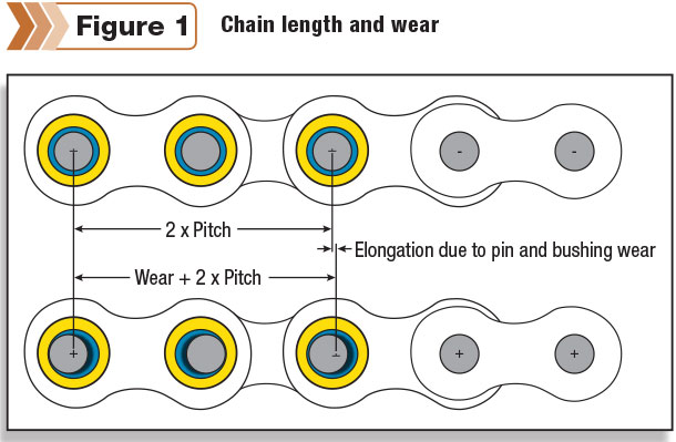 Chain length and wear