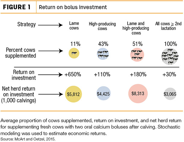 Return on bolus investment