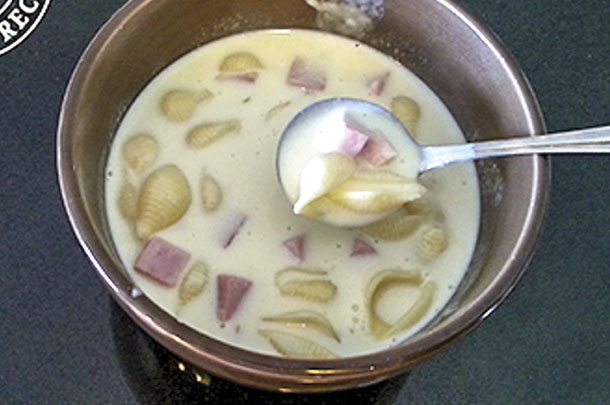 Ham mac-n-cheese soup