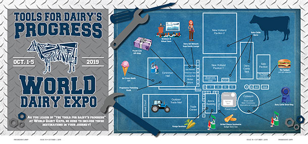 World Dairy Expo map