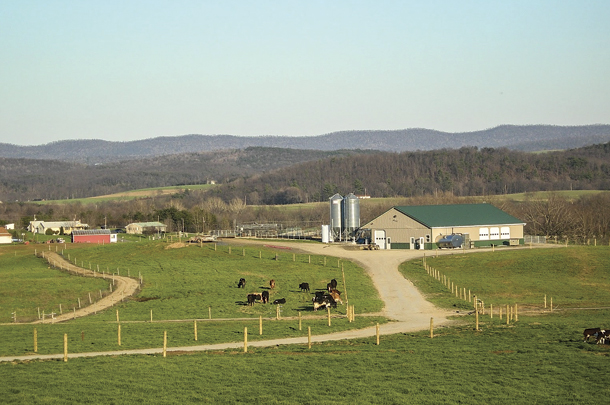 The farm in Manns Choice is primarily cared for by Glenn and Matt Moyer.